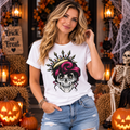 Bone Daddy | Crowned Skull Halloween T-Shirt For Women