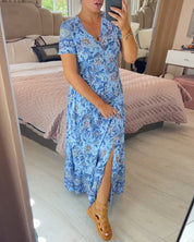 Rosalynn Beauverne | Boho Floral Maxi Dress For Women