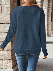 Nadia Castiglione | Relaxed V-Neck Sweater For Women