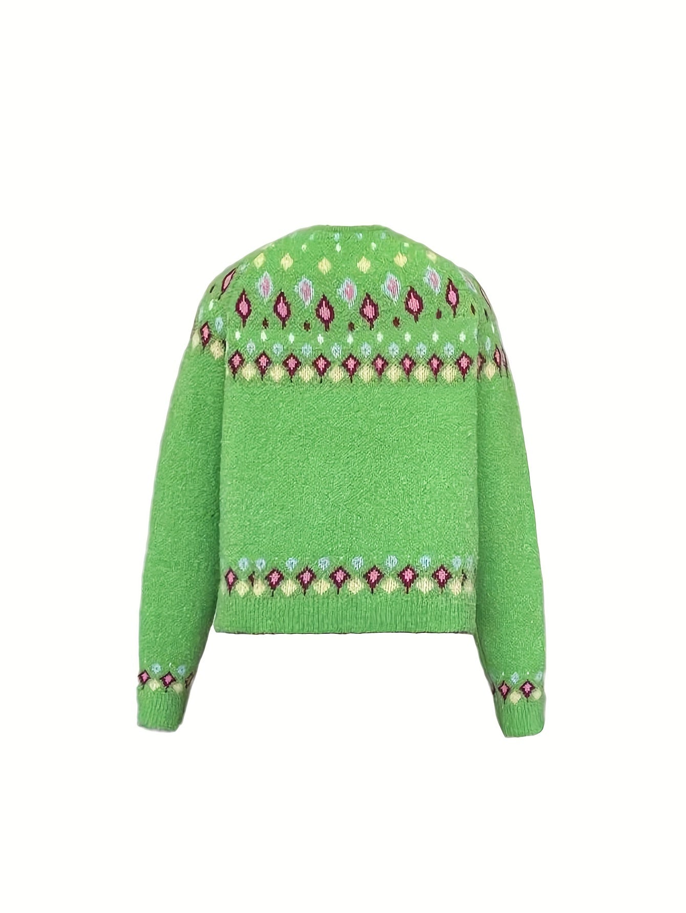 Adriana Lindqvist | Nordic Patterned Cardigan For Women