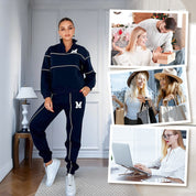 Vanessa Chambord | Half-Zip Lounge Sweatsuit Set For Women