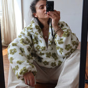 Odette Marchetti | Floral Fleece Sweater For Women