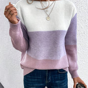 Marisol Beringer | Color-Blocked Sweater With Drop-Shoulder Sleeves