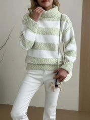 Amandine Chevrier | Striped Turtleneck Sweater For Women