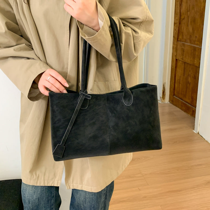 Slouch Season | Suede-Look Slouchy Tote Bag For Women