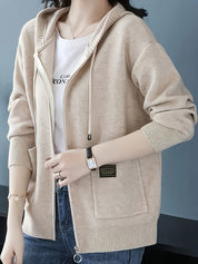 Marceline Dupraz | Cozy Zip-Up Hooded Sweater For Women