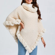 Ophelia Renwick | Fur Collar Cape Wrap For Women