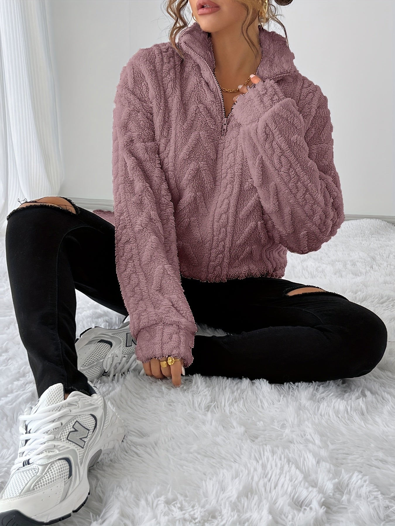 Margherita Solvang | Textured Cable-Knit Sweater For Women