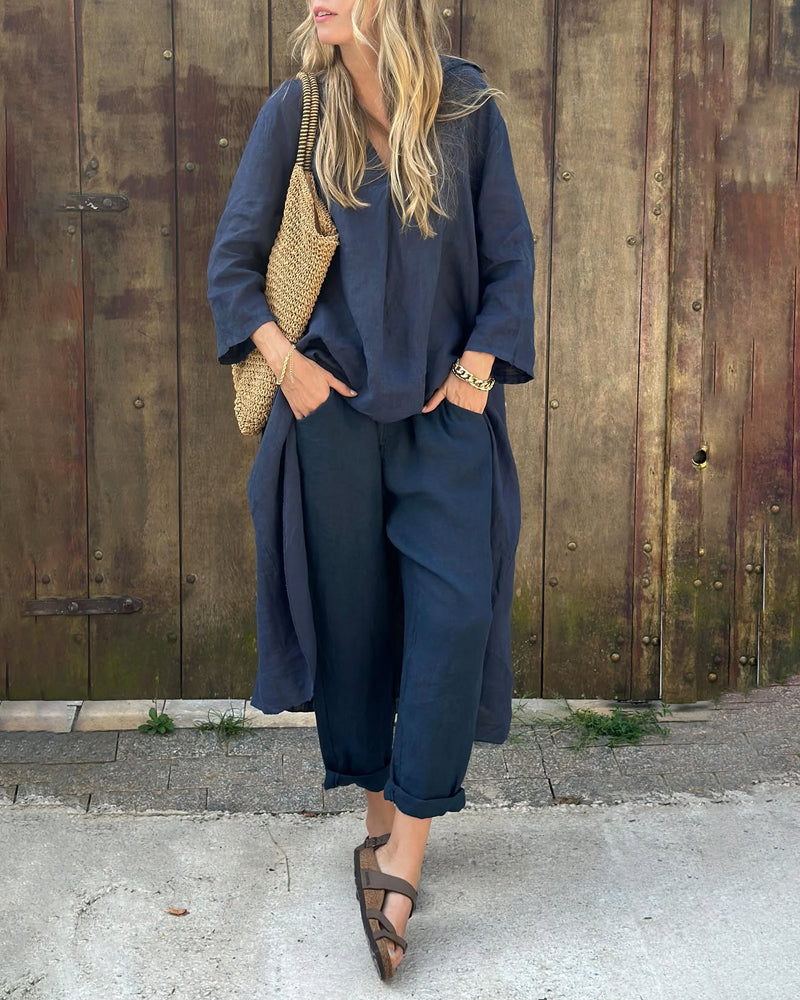 Sofia Marchetti | Linen Two-Piece Set For Women