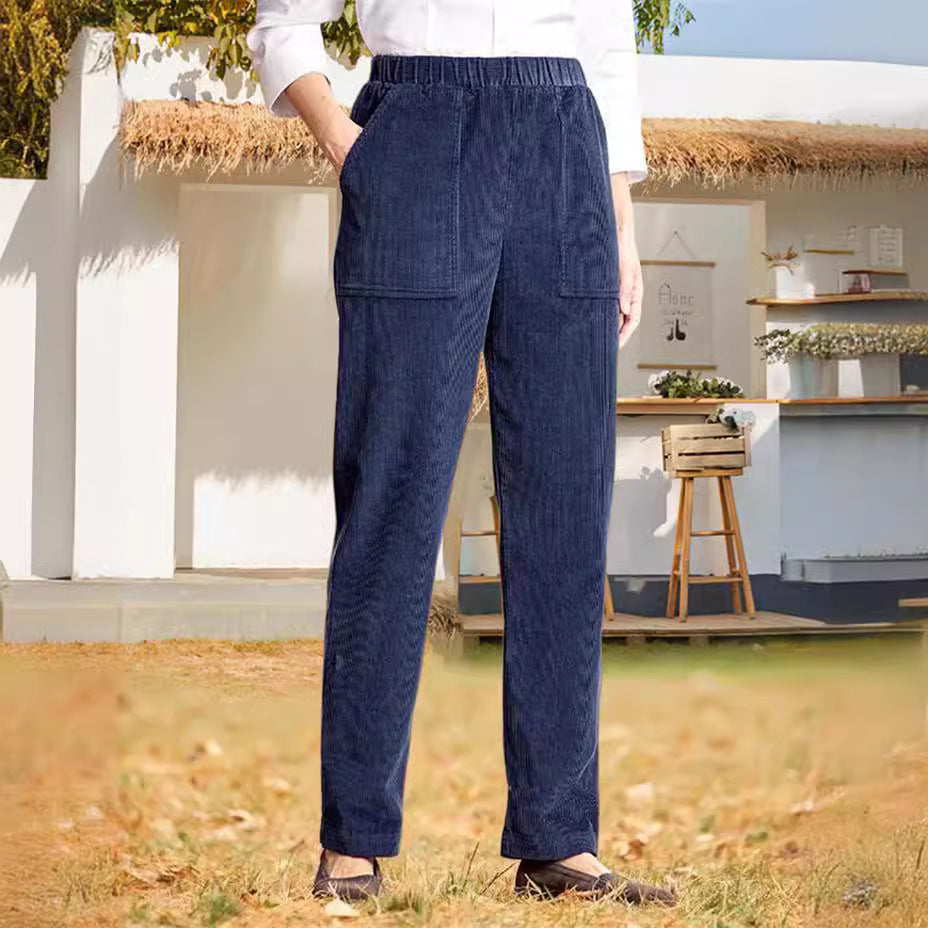 Vivienne Ashford | Corduroy Straight Leg Pants For Women
