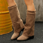 Bianca Ferrante | Knee-High Denim Cowboy Boot For Women