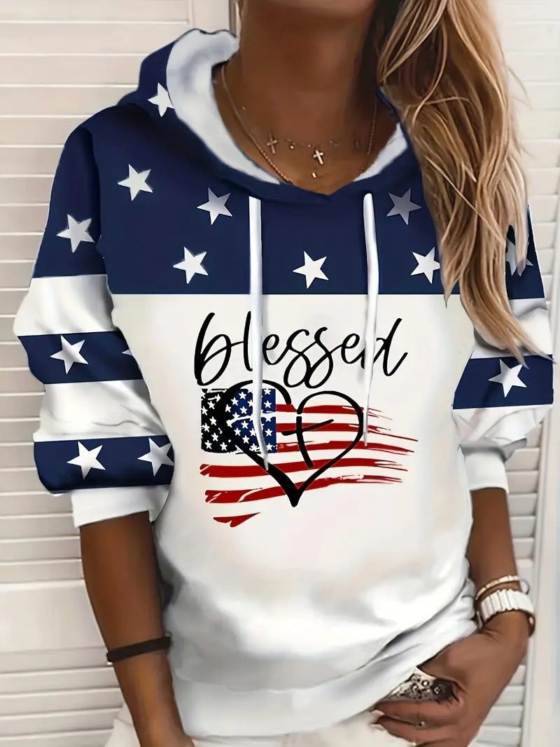 Amerie Sinclair | Blessed Star-Print Hoodie For Women