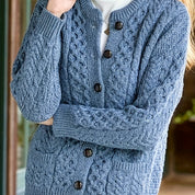 Amara Delfino | Textured Button-Front Cardigan For Women