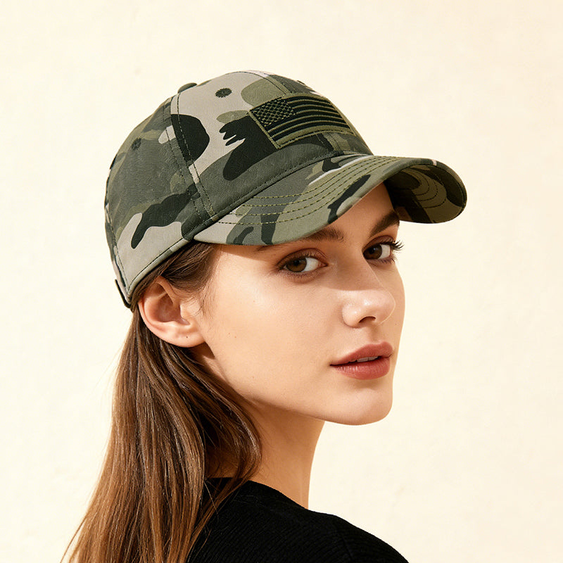 Colette Granville | Black Embroidered Flag Veterans Day Baseball Cap Unisex