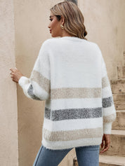 Nadine Orsolini | Striped Open-Front Sweater For Women