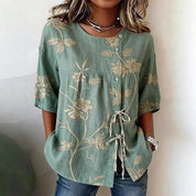 Charlotte Vasseur | Floral Embroidered Blouse For Women