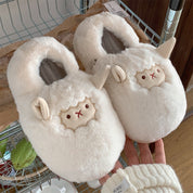 Francesca Amoretti | Cozy Sheep Plush Slippers For Women