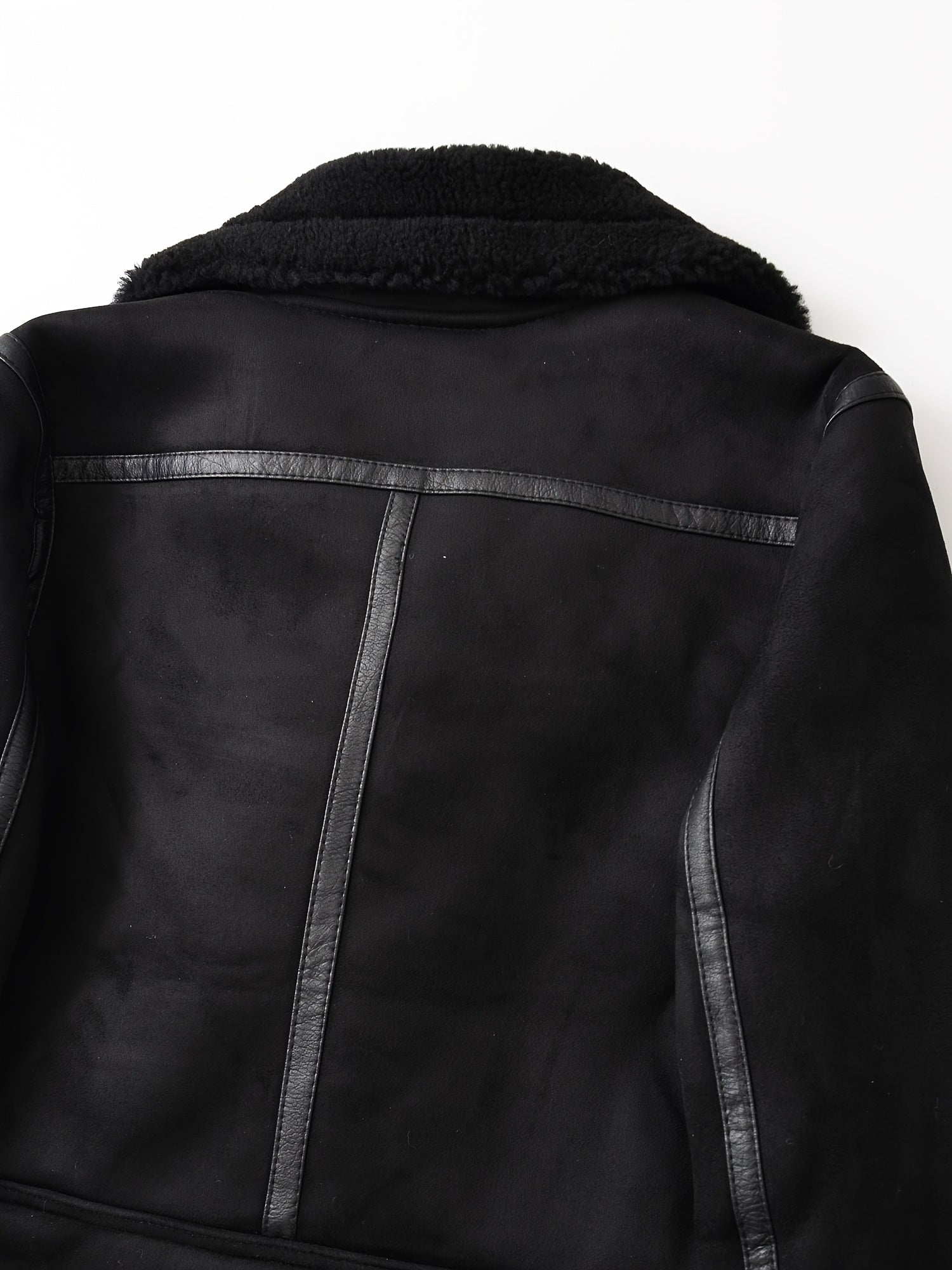 Noelle Dumont | Shearling Belted Leather Jacket For Women