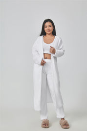 Brianna Vossmore | Fluffy 3-Piece Lounge Set For Women