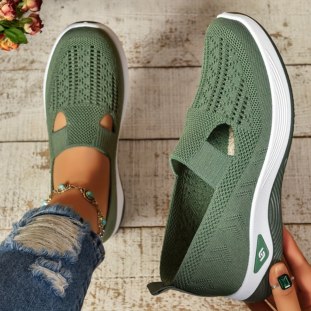 Brianna Wexford | Women's Orthopedic Slip-On Knit Sneakers