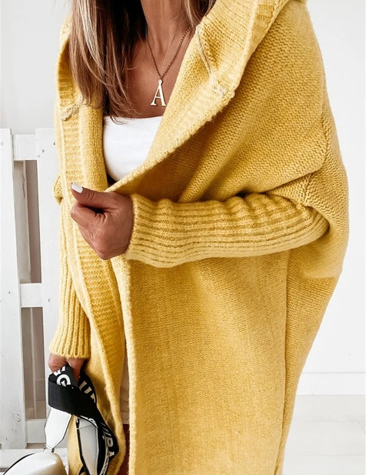 Lila Montrachet | Oversized Hooded Cardigan Sweater For Women