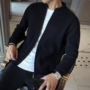 Jett Salton | Knit Bomber Zip-Up Cardigan Jacket For Men