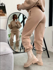Rosalind Hartley | Knitted Fleece Two-Piece Lounge Set For Women