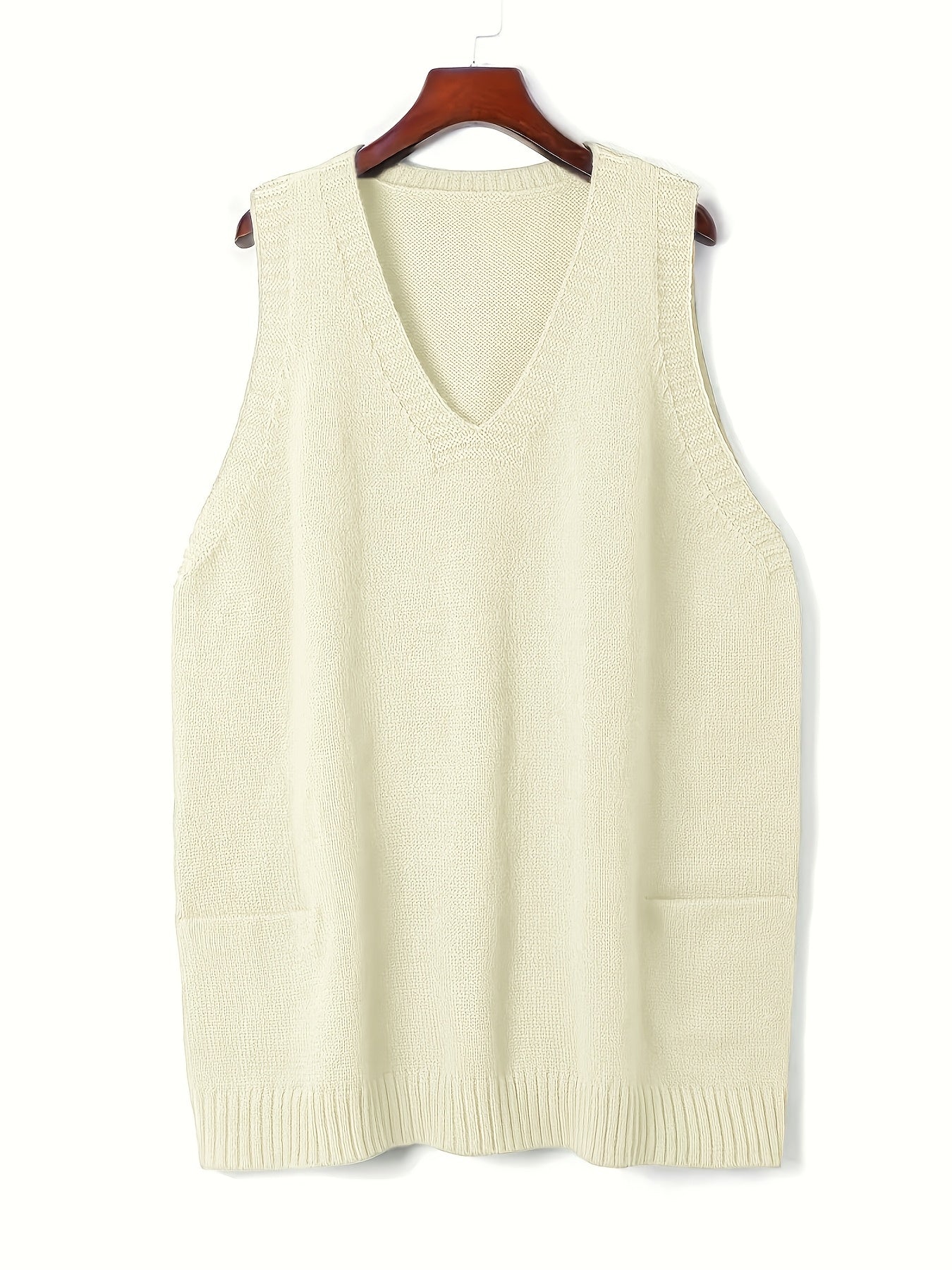 Selina Vasseur | Longline Sweater Vest With Pockets For Women