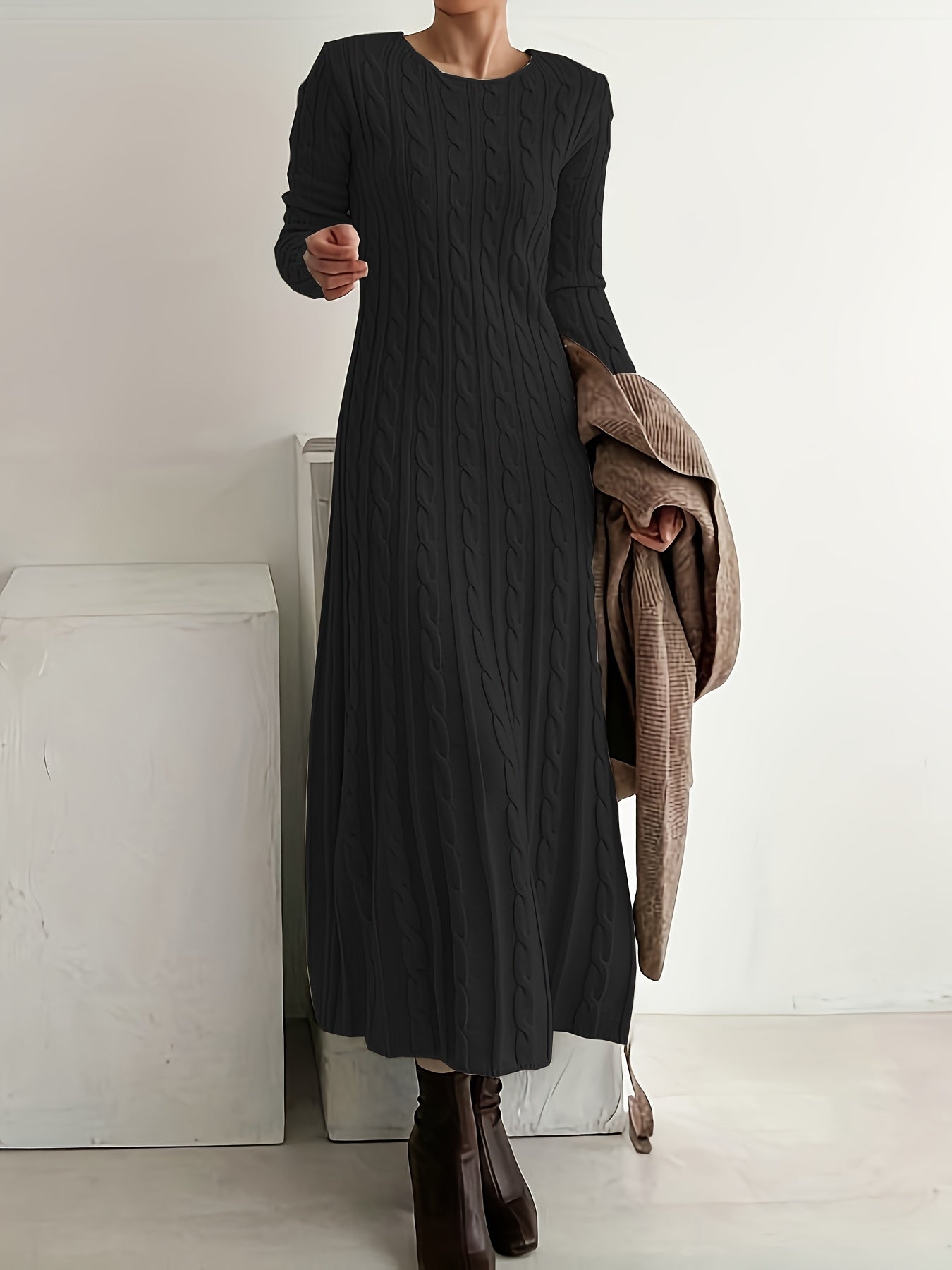 Lucinda Woodcroft | Cable-Knit Maxi Dress For Women
