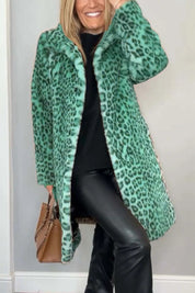 Josie Tarbury | Leopard Print Faux Fur Coat For Women
