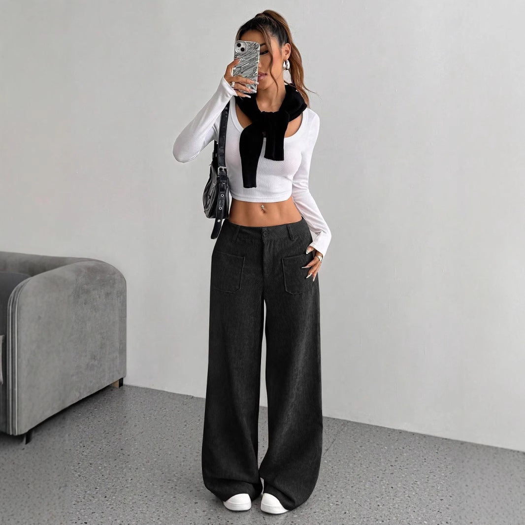 Séverine Alcott | Corduroy Wide-Leg Trousers For Women