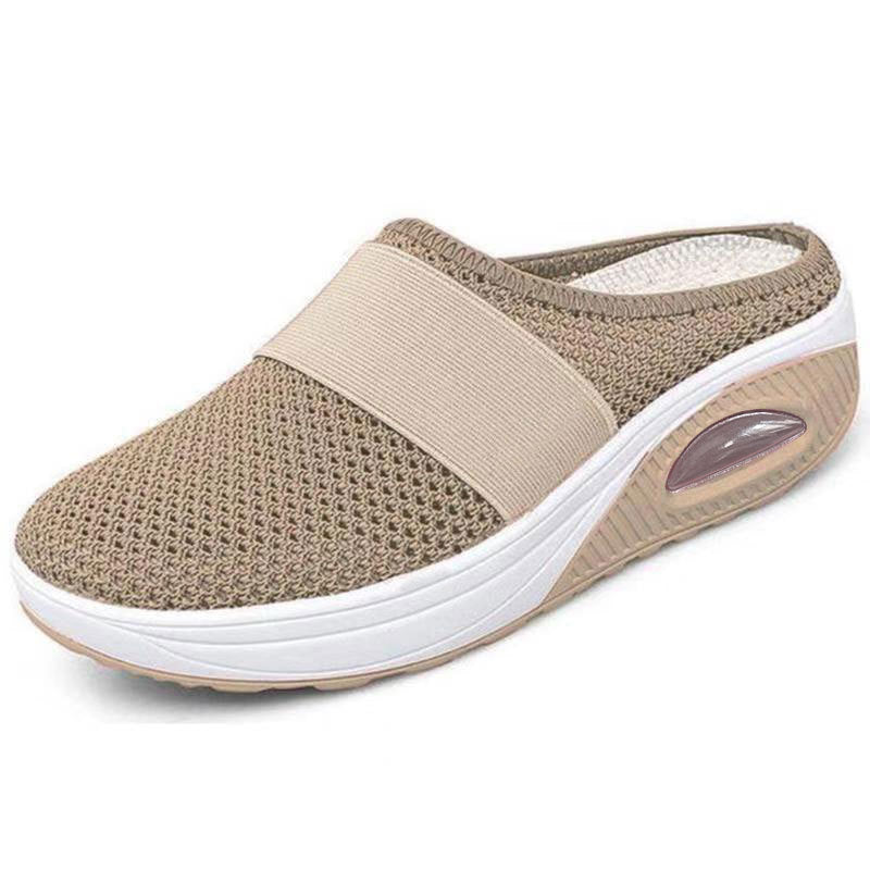Isabella Moreau | Mesh Platform Slide Sneakers For Women