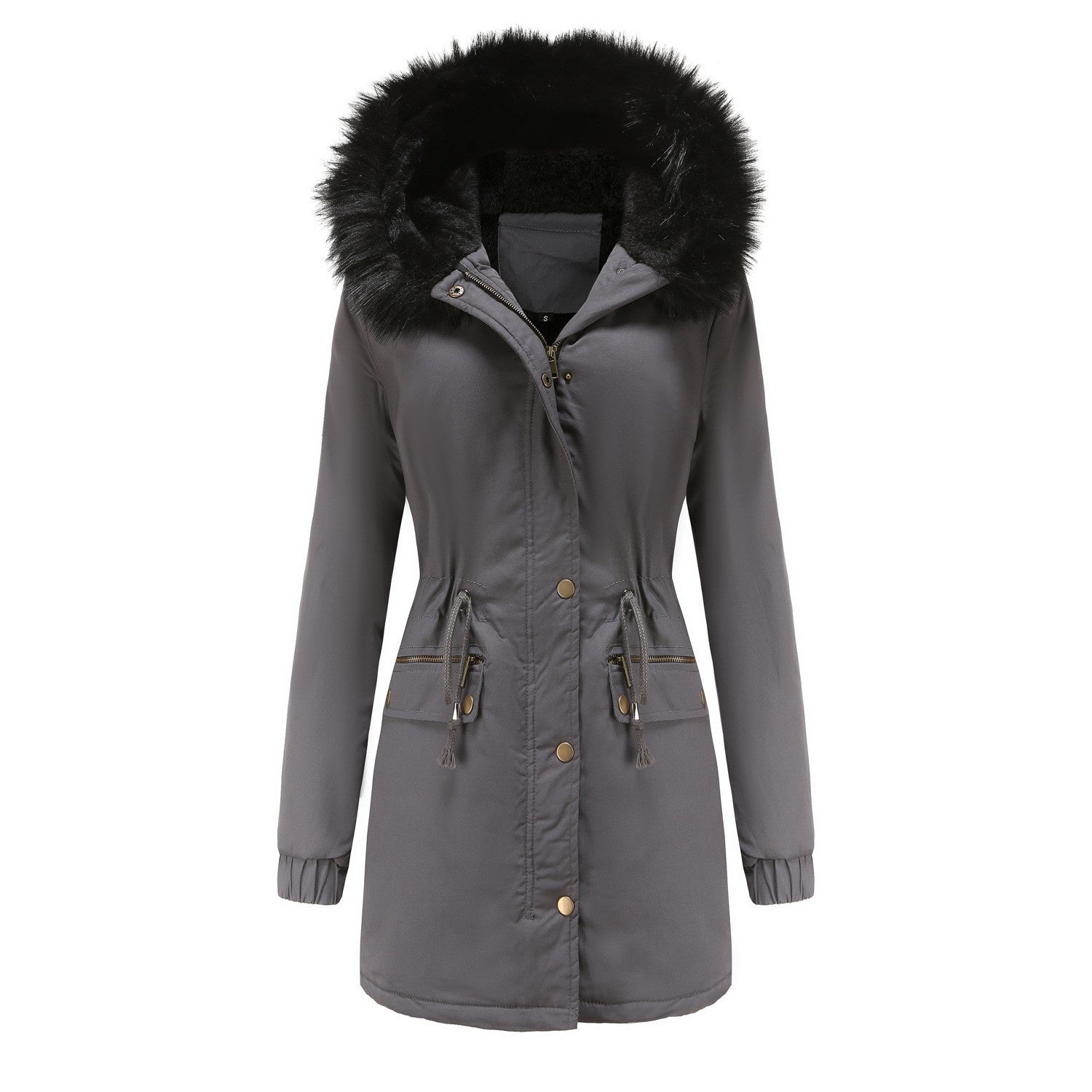 Vivienne Stonecroft | Women's Faux Fur Hooded Parka Winter Coat