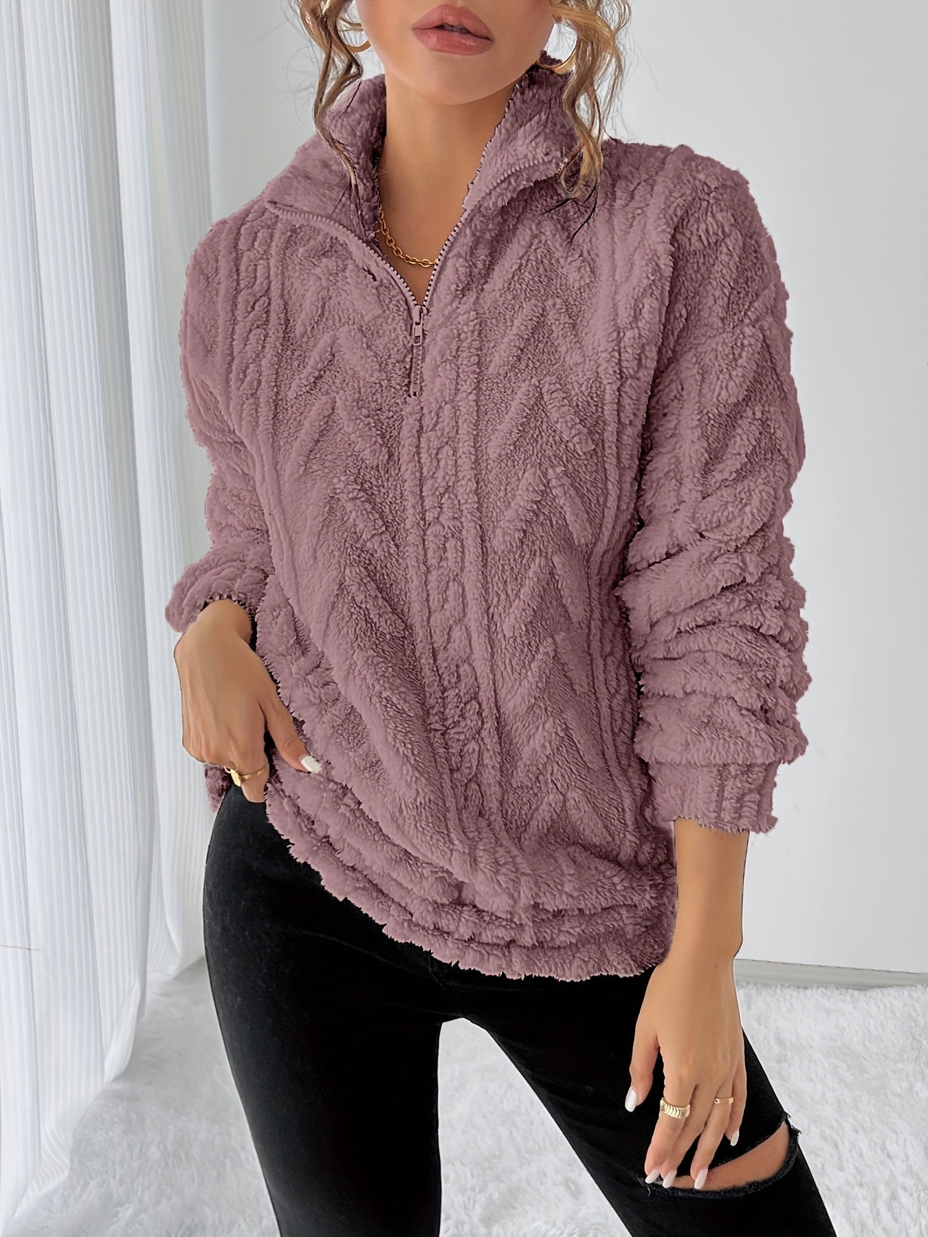 Margherita Solvang | Textured Cable-Knit Sweater For Women