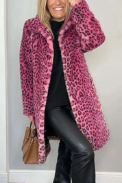 Josie Tarbury | Leopard Print Faux Fur Coat For Women