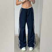 Anais Delorme | Striped Wide-Leg Track Pants For Women