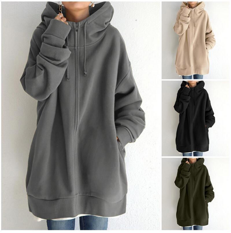 Solene Girard | Zip-Up Fleece Hoodie For Women