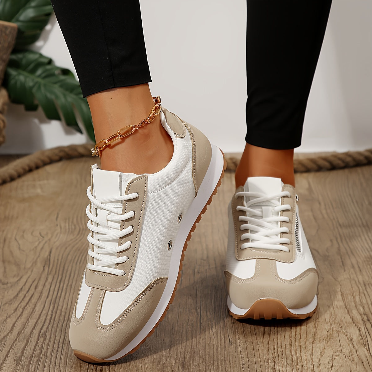 Elara Vincourt | Cadiz Orthopedic Lace-Up Sneakers For Women