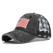 Beatrice Fontaine | Distressed American Flag Veterans Day Baseball Cap Unisex