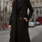 Amandine Cresswell | Double-Breasted Wool Coat For Women