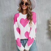 Isabella Renaud | Heart Print Sweater For Women