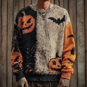 Julien Beaumont | Halloween Pumpkin Print Unisex Sweater