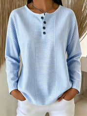 Genevieve Lacroix | Striped Long-Sleeve Blouse For Women