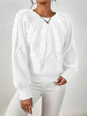 Fabienne Cortland | Cable-Knit Round-Neck Sweater For Women