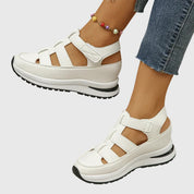Rossana Pelletier | Black Platform Gladiator Sandals for Women