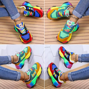 Lysandra Pembrooke | Rainbow Platform Orthopedic Sneakers