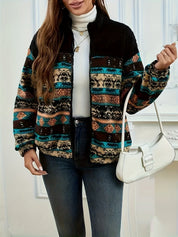 Maisie Everdale | Patterned Zip Jacket For Women