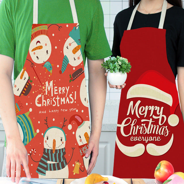 Celeste Duvall | Unisex Christmas Print Kitchen Apron
