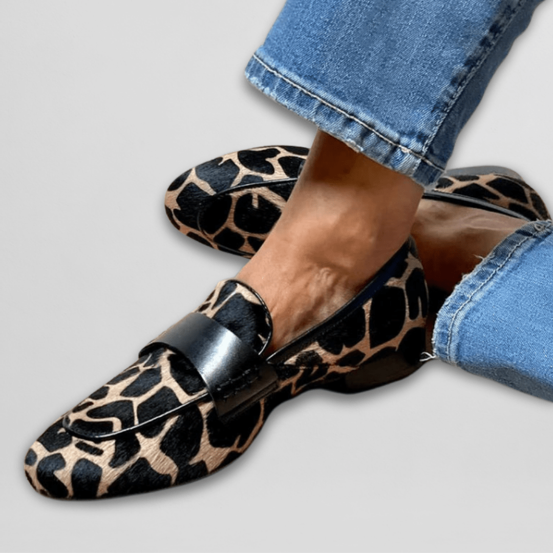Rowena Castellmore | Animal Print Orthopedic Loafers