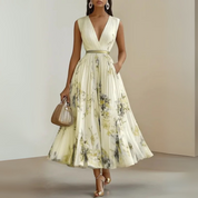 Eleonore Vanthorpe | Flowy Sleeveless Floral Maxi Dress